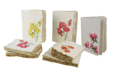 Peony Parchment Paper Notebook