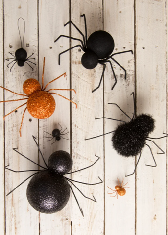 Black Flocked Spider