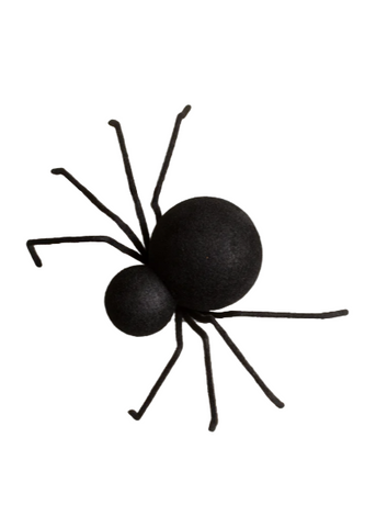 Black Flocked Spider