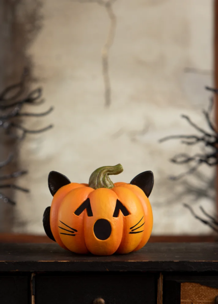 Bethany Lowe Pumpkin Cat Luminary - Thumbnail 5