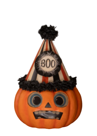 Papier Mache Boo Party Pumpkin