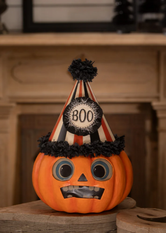 Papier Mache Boo Party Pumpkin