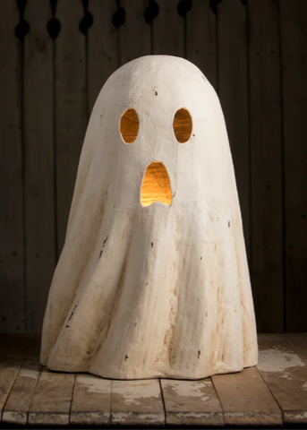 Grande Ghost Papier Mache  Luminary