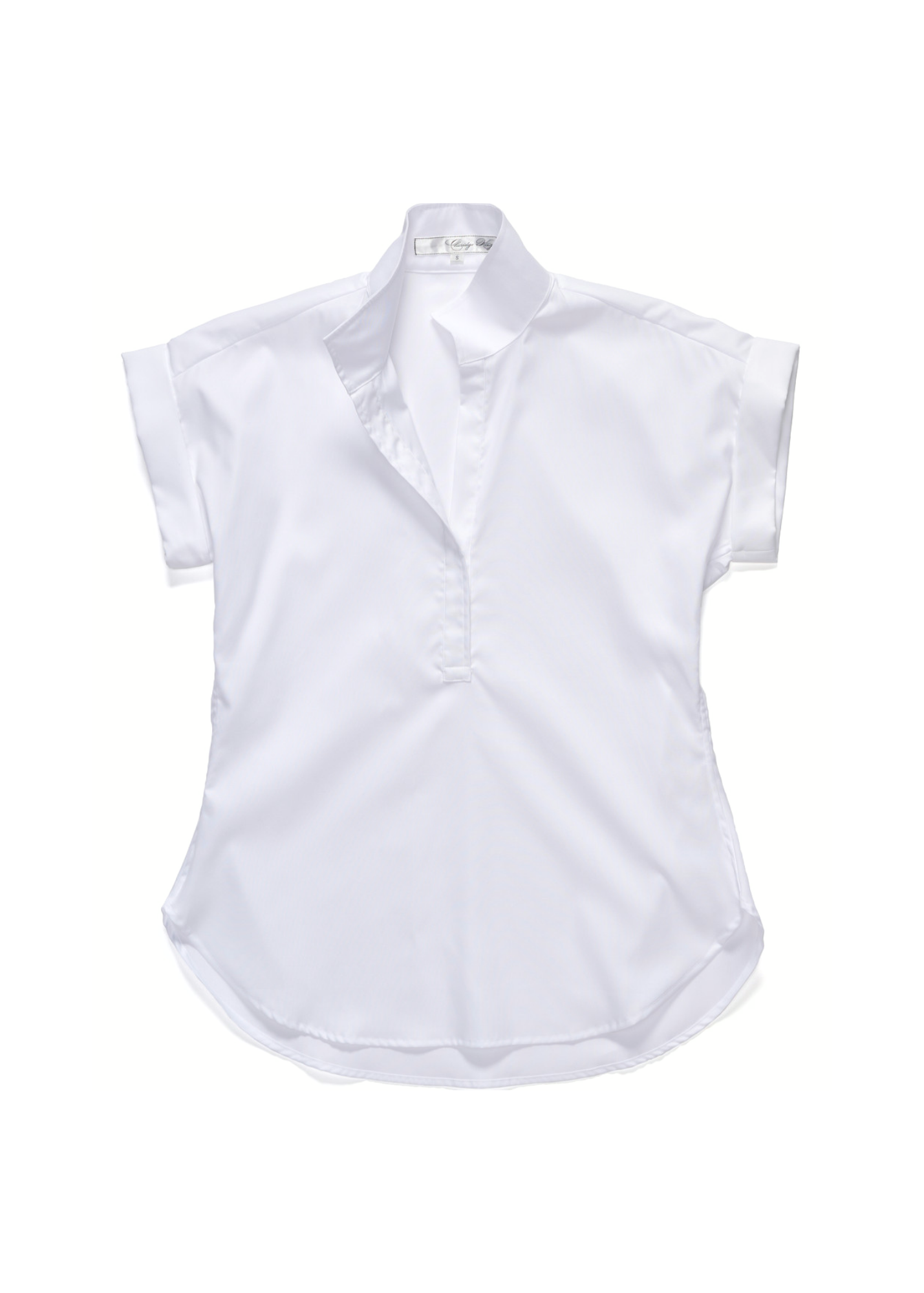 The Cap Sleeve League Popover in Crisp White