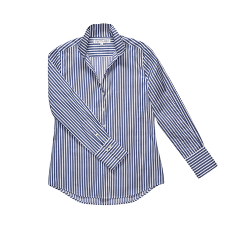 The League Awning Striped Shirt in Navy