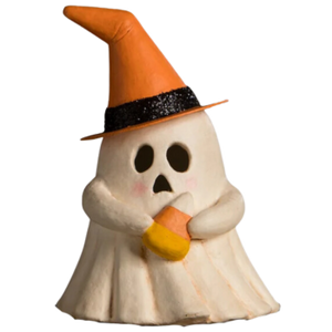 Witchy Ghost with Candy Corn