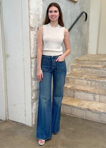 Florence High-Rise Bootcut Jean in Classic Wash