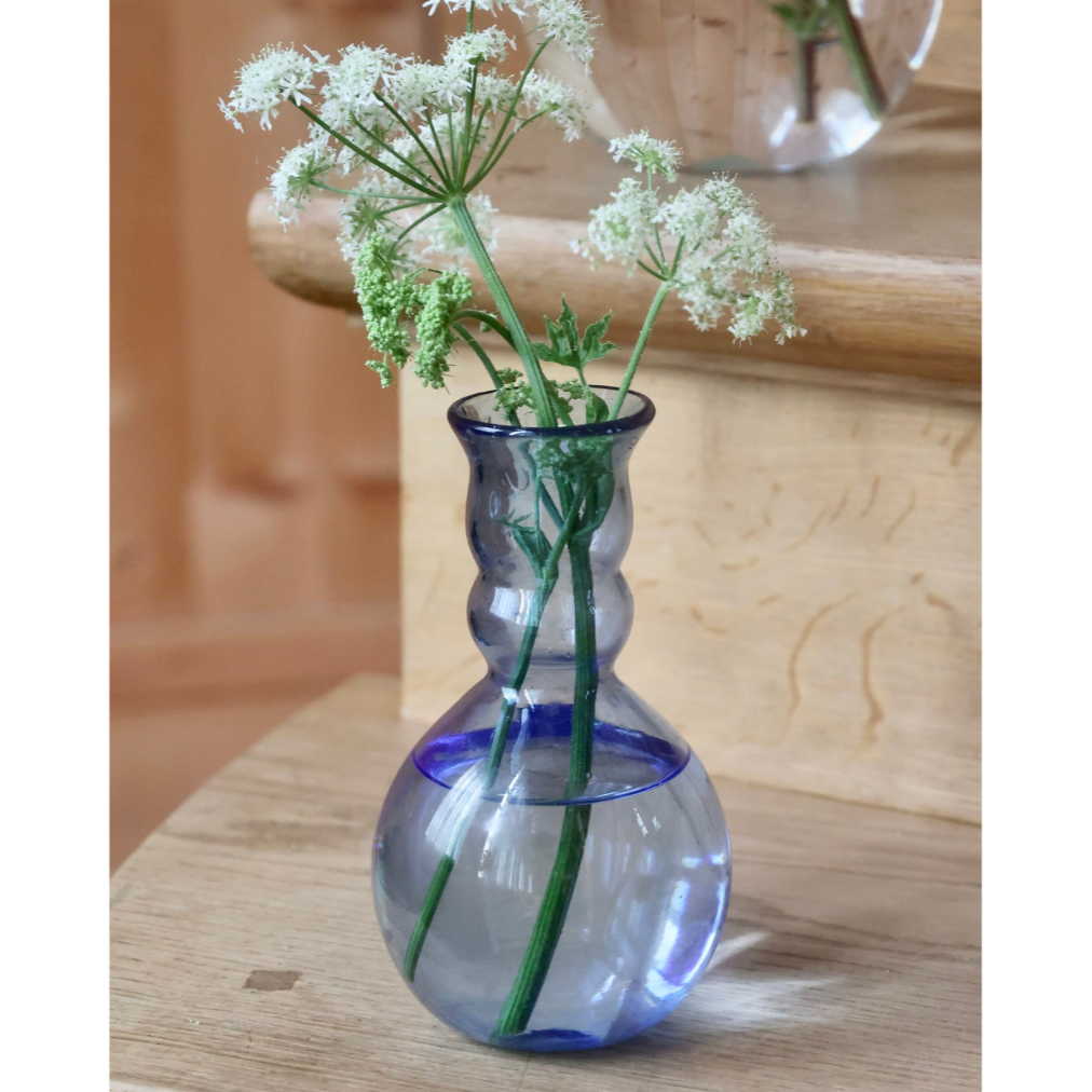 Laveno Montebello Vase in Light Blue Glass