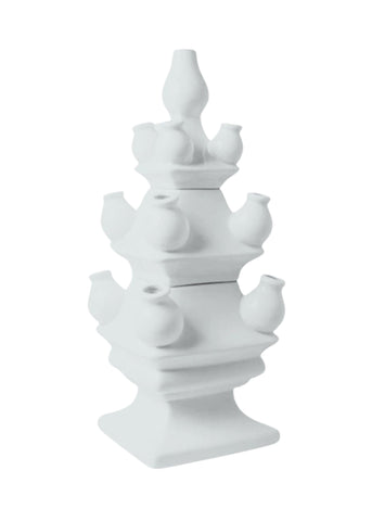 3 Piece Tiered Tulipiere Tower in Matte White