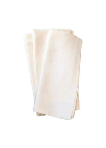 Italian Basketweave Napkin in Cream