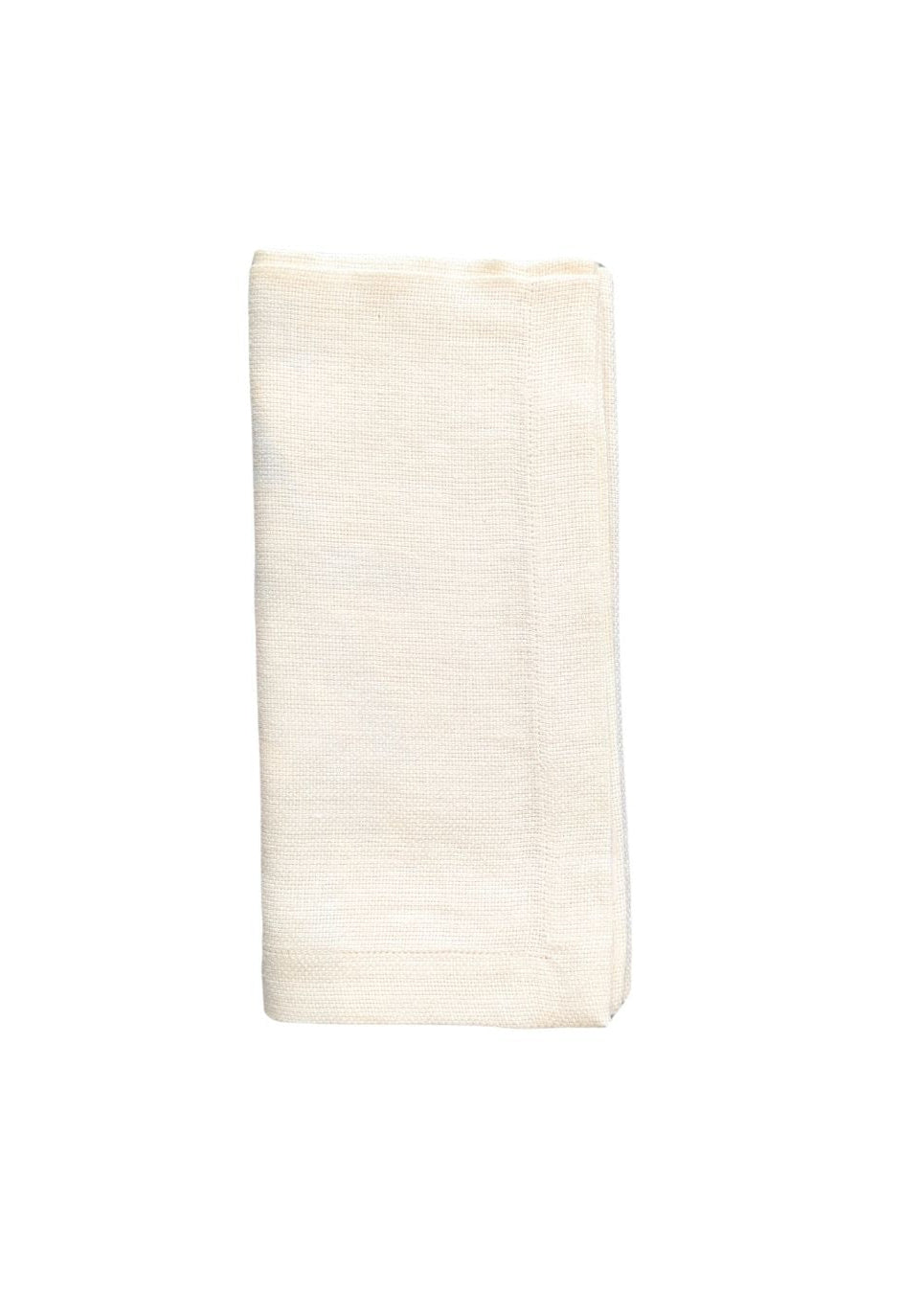 Italian Basketweave Napkin in Cream