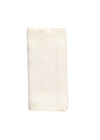Italian Basketweave Napkin in Cream