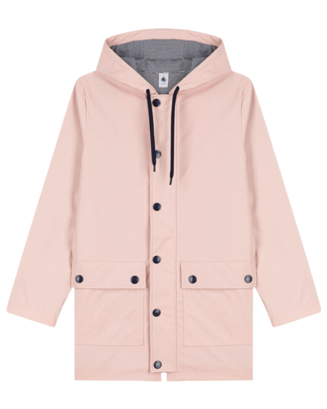 Hooded Rain Jacket in Light Pink