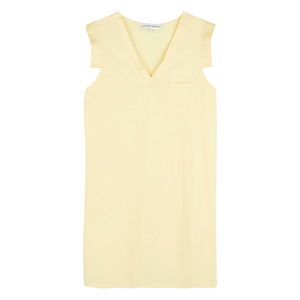 Clarte Satin Trimmed Sleeveless Nightgown in Mimosa
