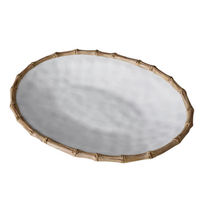 Vida Bamboo Large Oval Melamine Platter