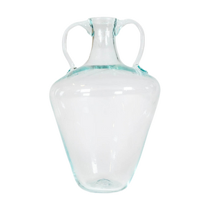 Amphora Vase in Clear Glass