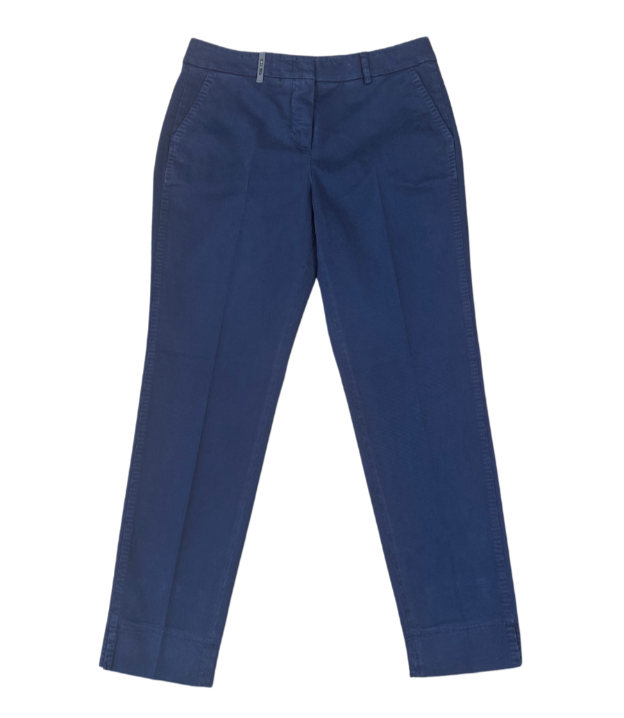 Navy Blue Trousers - Blue High-Waisted Pants - Slim Fit Pants - Lulus