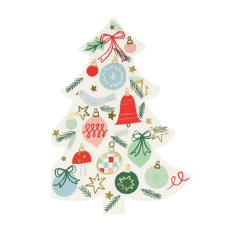 Festive Pattern Tree Napkin Set