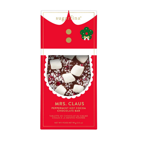 Mrs Claus Peppermint Hot Cocoa Chocolate Bar