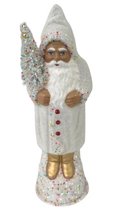Sugar Beaded Santa with Red Buttoned Winter Coat