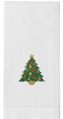 Ornament Tree Embroidered Everyday Towel