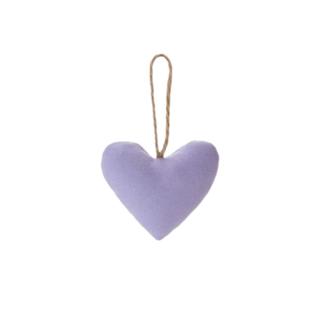 Lilac Hanging Cotton Heart Ornament