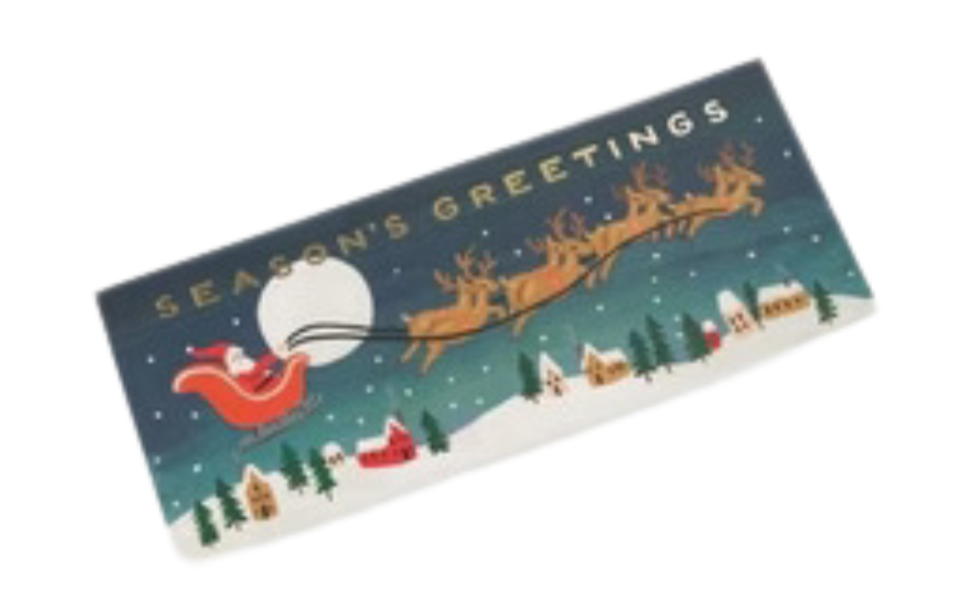 Santa's Sleigh Greeting Card