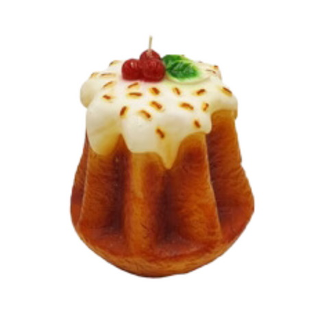 Decorated Grande Pandoro Pastry Candle
