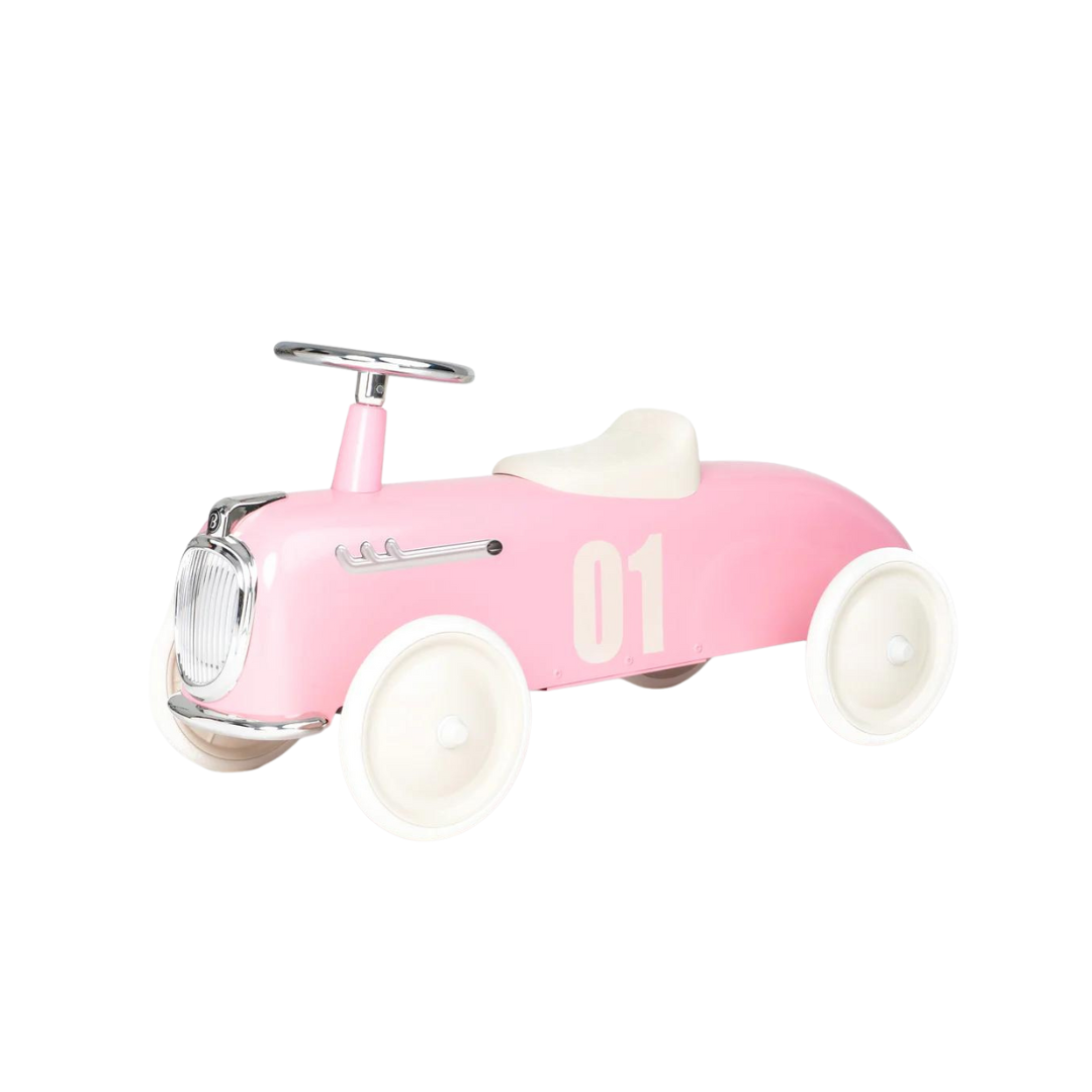 Roadster Rideable Push Car in Light Pink