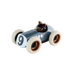 Metallic Blue Scrambler Roadster Race Car Toy