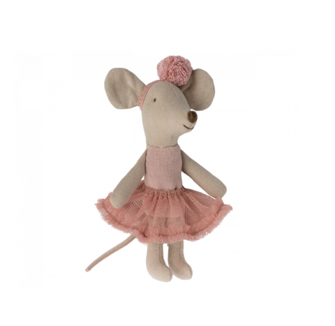 Little Sister Ballerina Mouse in Rose