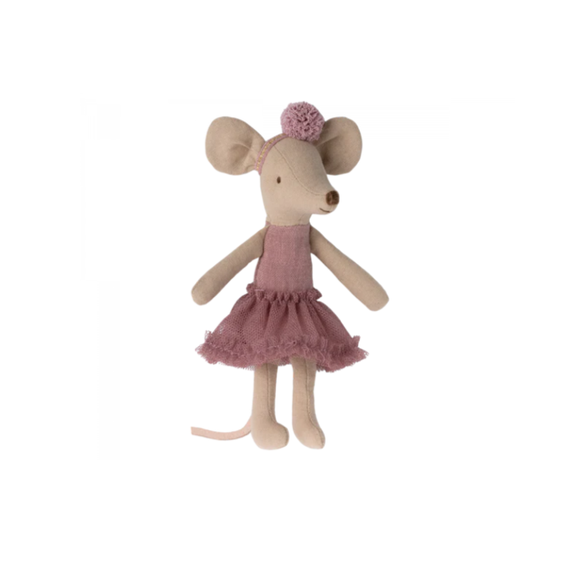 Big Sister Ballerina Mouse in Heather
