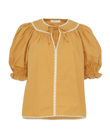 Ruby Puff Sleeve Top in Pampas