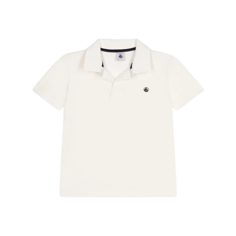 PB Logo Short Sleeve Polo in White