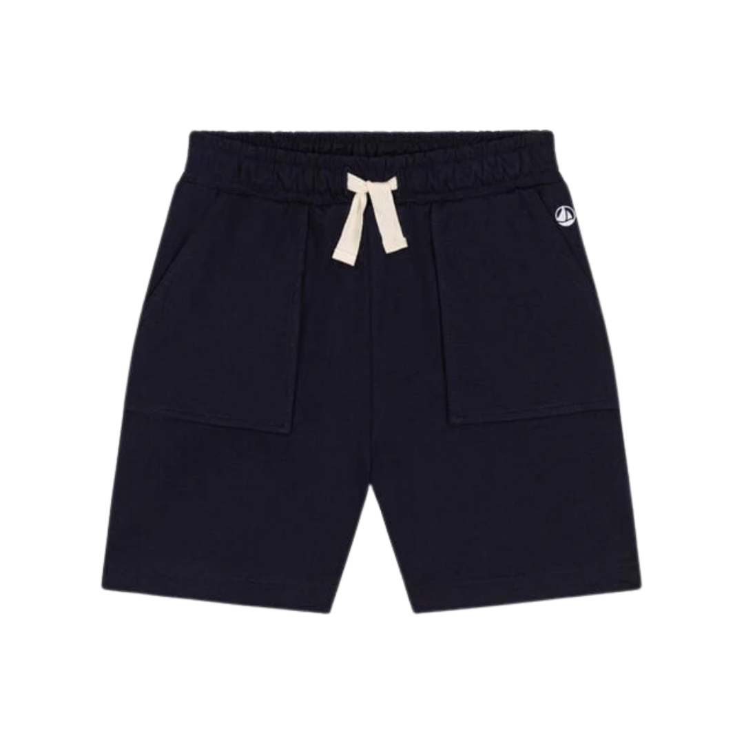 Drawstring Lounge Shorts in Navy