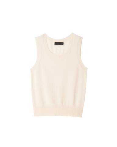 May Sweater Tank in Ivory