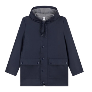 Hooded Rain Jacket in Navy