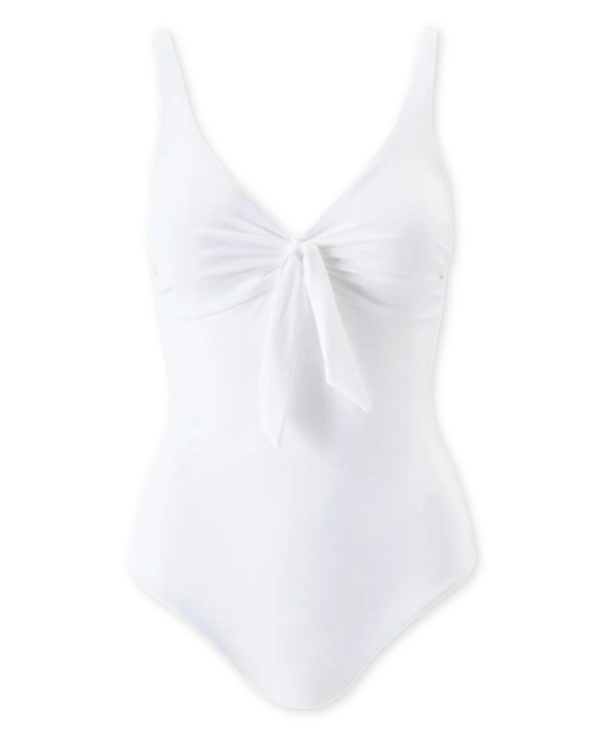 Lisbon Knotted One Piece Swimsuit in White