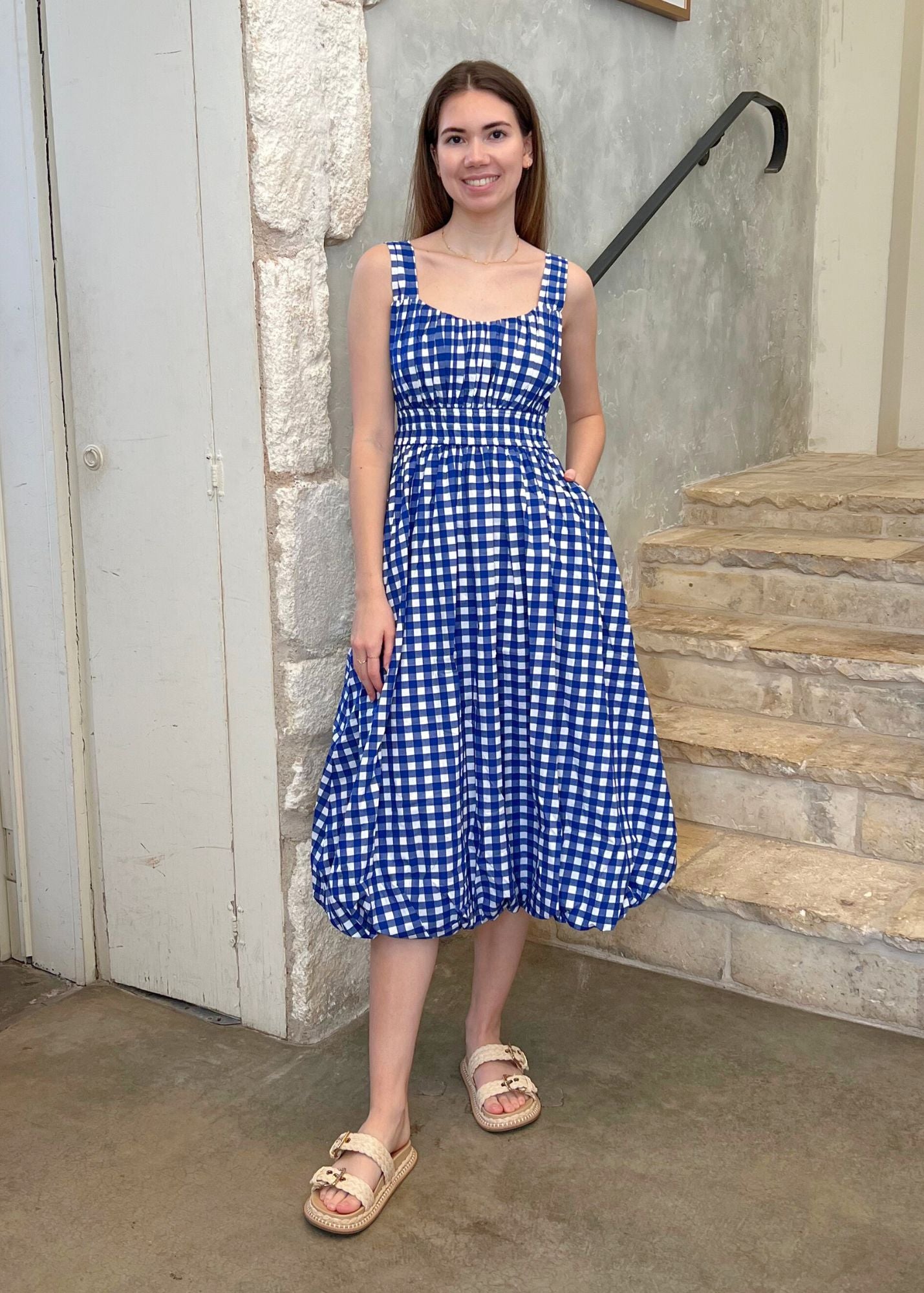 Sea Neci Gingham Tank Dress S / Navy Sea Neci Gingham Tank Dress S / Navy