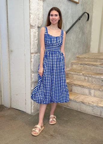 Sea Neci Gingham Tank Dress S / Navy Sea Neci Gingham Tank Dress S / Navy