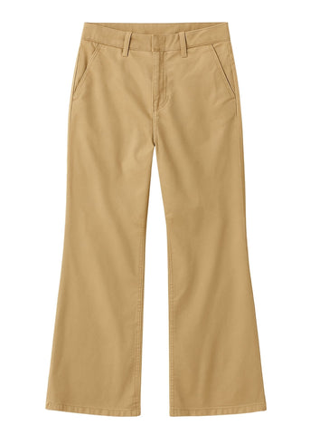 Megan High Rise Wide-Leg Jeans in Rock Khaki