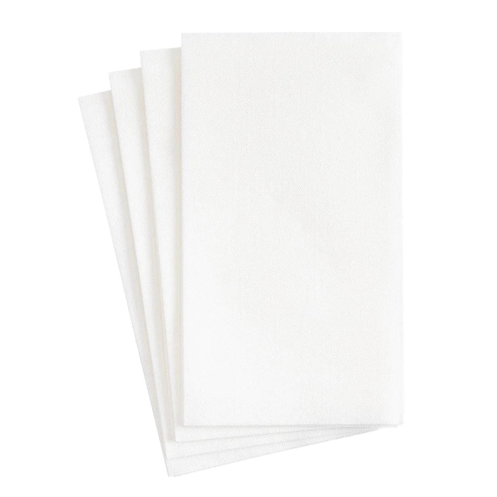 White Paper Linen Guest Towel Set
