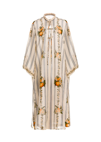 Datil Striped Long Sleeve Kaftan in Valle