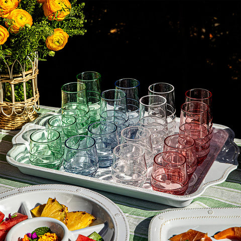Amalia Acrylic Large Tumbler In Seagrass