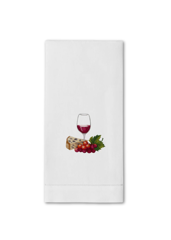 Apero Red Embroidered Everyday Towel