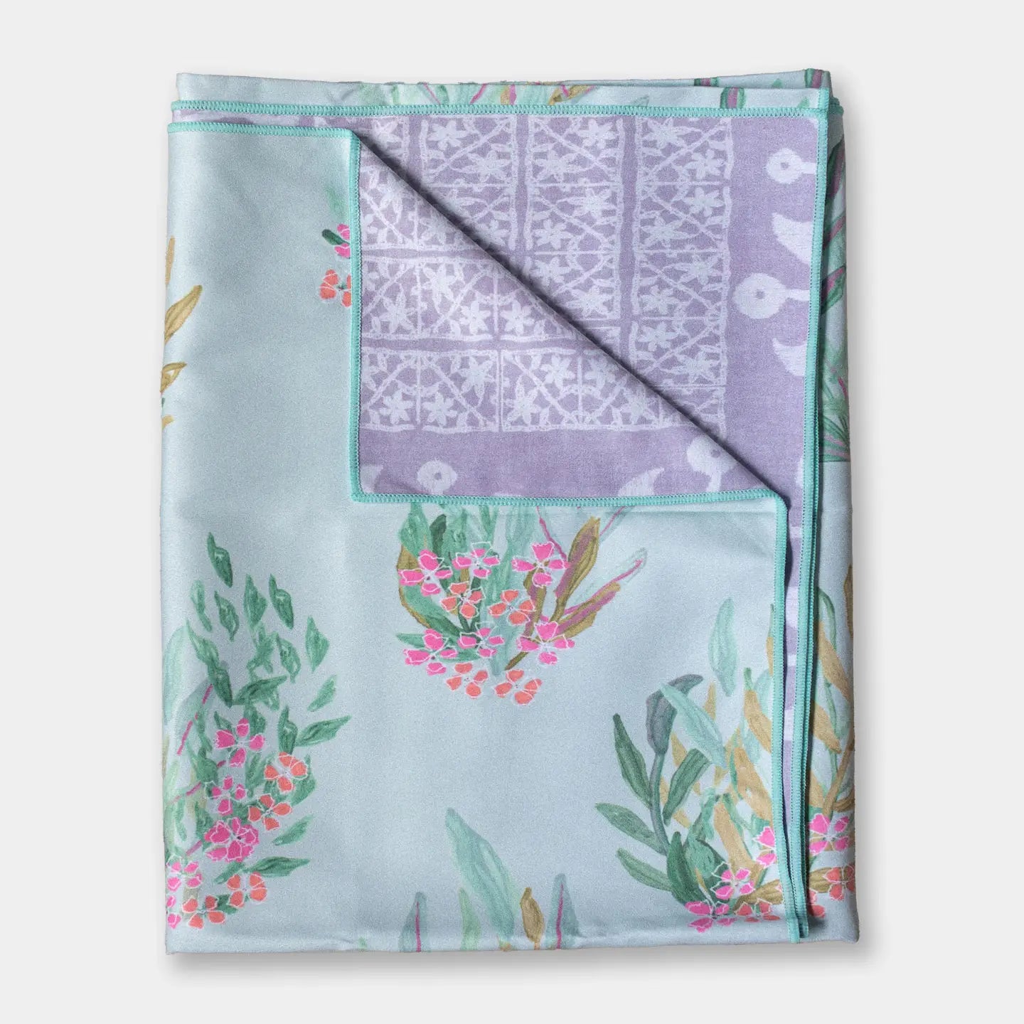 Lara  Fast-Dry Patterned Beach Towel + Travel Pouch