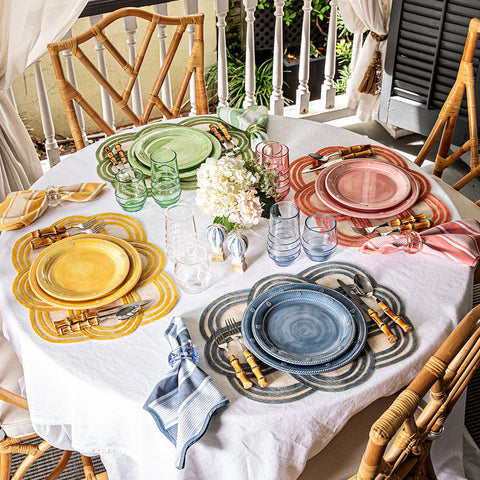 B & T Melamine Dinner Plate In Seagrass