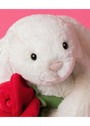 Bashful Bunny With Rose