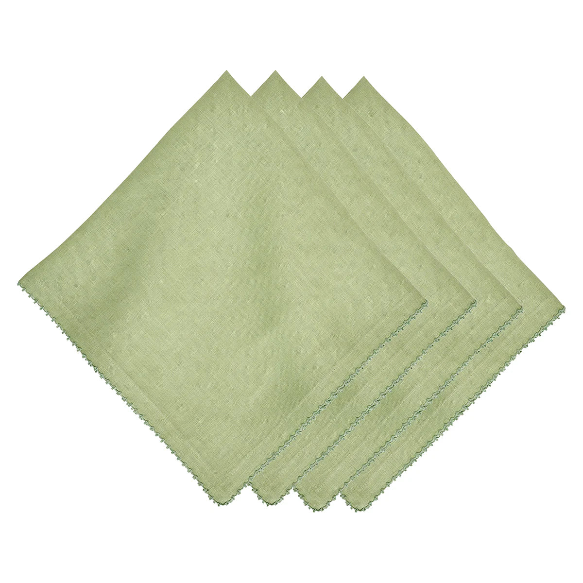 Berry Scallop Napkin In Seagrass