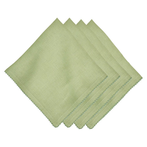 Berry Scallop Napkin In Seagrass